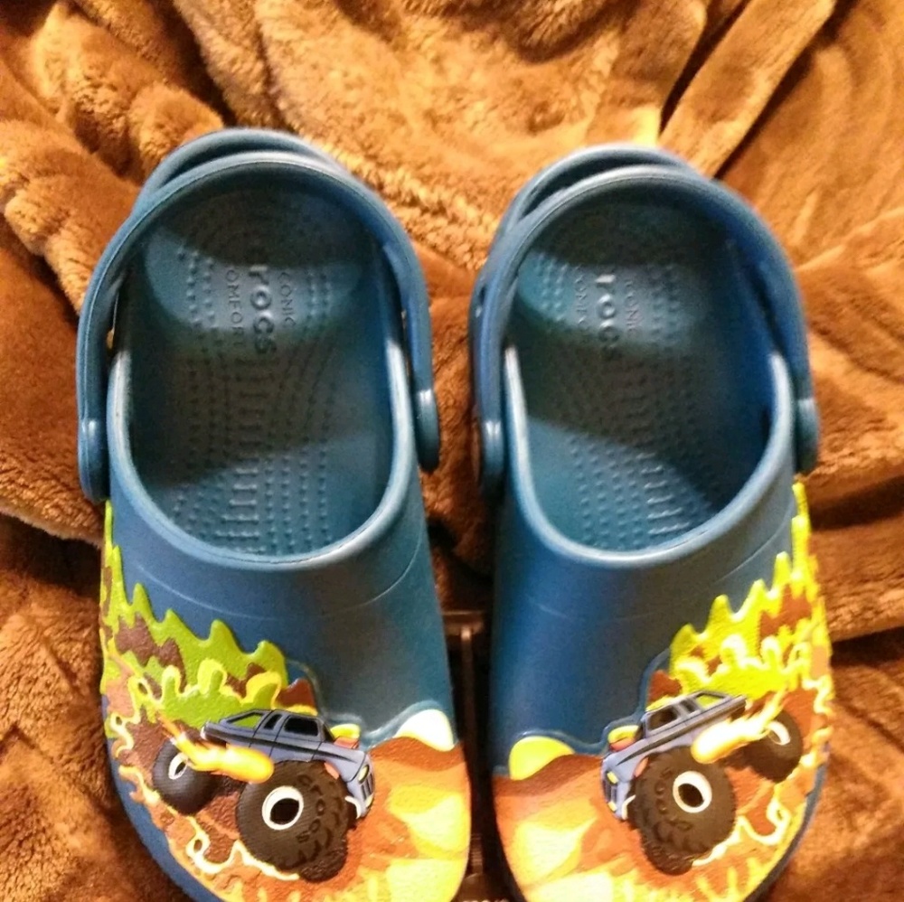 Boys size 12 Monster Truck Croc's